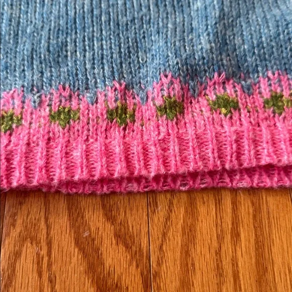 Retro Pink Fair Isle Sweater
English Countryside Sweater
Cottagecore Sweater - Picture 9 of 9